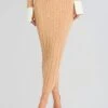 Prunella Cable Knit Skirt