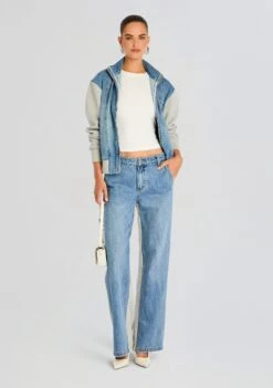 Page Terry Denim Jacket -Retrofete Clothing Shop Ecommerce Crop 24 08 06 PAGE TERRY DENIM JACKET RIVER PAYTON TERRY DENIM PANT RIVER 2434 ECOMM