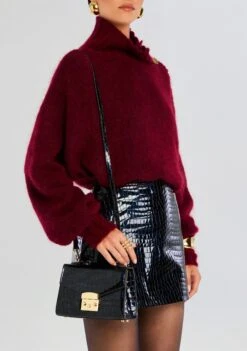 Renee Bag -Retrofete Clothing Shop Ecommerce Crop 24 08 06 RENEE BAG NAVY CROCO 0361 ECOMM