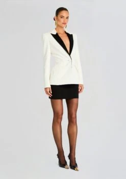 Sloan Tuxedo Jacket -Retrofete Clothing Shop Ecommerce Crop 24 08 06 SLOAN TUXEDO JACKET WHITE 1180 ECOMM