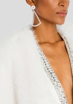 Heiress Faux Fur Jacket -Retrofete Clothing Shop Ecommerce Crop 24 08 07 HEIRESS FAUX FUR JACKET WHITE 0062 ECOMM