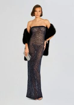 Duchess Faux Fur Stole 5 Duchess Faux Fur Stole -Retrofete Clothing Shop Ecommerce Crop 24 08 07 VILLY SEQUIN GOWN NAVY 0229 ECOMM a01cd018 5f3f 4db8 b33d 3195484334f9