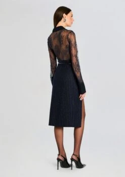 Armelle Lace Blouse -Retrofete Clothing Shop Ecommerce Crop 24 08 21 ARMELLE LACE BLOUSE NAVY 1129 ECOMM