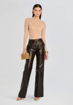 Chader Leather Pant -Retrofete Clothing Shop Ecommerce Crop 24 08 21 CHADER LEATHER PANT DARK BROWN 1303 ECOMM bb7d2cc6 5e07 4b1b 97c6 7dcb2b85a4be