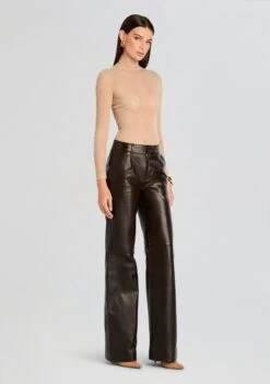 Chader Leather Pant -Retrofete Clothing Shop Ecommerce Crop 24 08 21 CHADER LEATHER PANT DARK BROWN 1374 ECOMM 718d5d33 b44c 4b69 9423 ee34bc9f3ad0