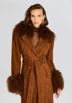 Britta Trench Coat 11 Britta Trench Coat -Retrofete Clothing Shop Ecommerce Crop 24 09 11 BRIETTA TRENCH COAT CINNAMON 0363 ECOMM