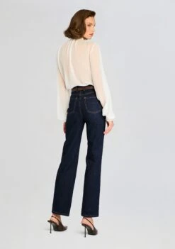 Hasli Silk Chiffon Top -Retrofete Clothing Shop Ecommerce Crop 24 09 11 HASLI SILK CHIFFON TOP WHITE 1107 ECOMM