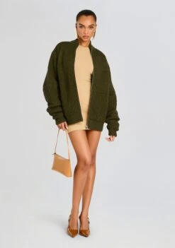 Levi Knit Puffer 9 Levi Knit Puffer -Retrofete Clothing Shop Ecommerce Crop 24 09 11 LEVI KNIT PUFFER HUNTER GREEN 0718 ECOMM