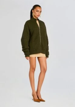 Levi Knit Puffer 7 Levi Knit Puffer -Retrofete Clothing Shop Ecommerce Crop 24 09 11 LEVI KNIT PUFFER HUNTER GREEN 0740 ECOMM