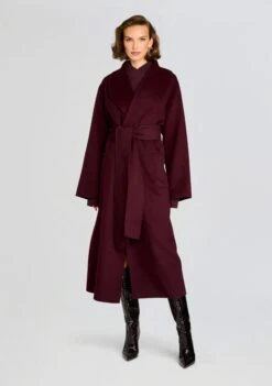 Mavis Wool Coat -Retrofete Clothing Shop Ecommerce Crop 24 09 11 MAVIS WOOL COAT MERLOT 0842 ECOMM