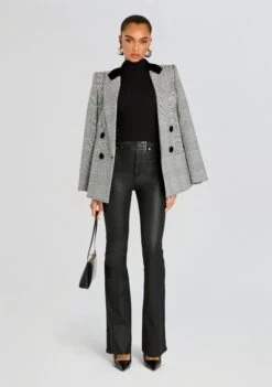 Presely High Rise Flare Jean -Retrofete Clothing Shop Ecommerce Crop 24 09 11 PRESELY HIGH RISE FLARE JEAN COATED BLACK 0501 ECOMM ed923320 8f13 48fb 843e 47556da30a08