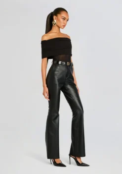 Ronja Vegan Leather Trouser 7 Ronja Vegan Leather Trouser -Retrofete Clothing Shop Ecommerce Crop 24 09 11 WILLA BODYSUIT RONJA FAUX LEATHER TROUSER BLACK 1780 ECOMM 8ef610d6 4f20 425d a17b 2c90592dee75 scaled