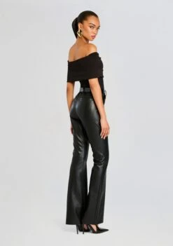 Ronja Vegan Leather Trouser 8 Ronja Vegan Leather Trouser -Retrofete Clothing Shop Ecommerce Crop 24 09 11 WILLA BODYSUIT RONJA FAUX LEATHER TROUSER BLACK 1784 ECOMM 4b94167c e83d 4f2a bbff fb0f255508cf