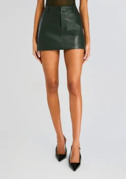 Emilia Faux Leather Mini Skirt