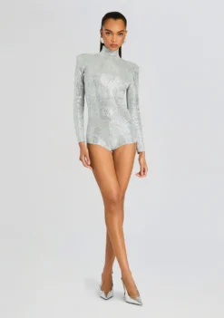 Auburn Embellished Knit Romper