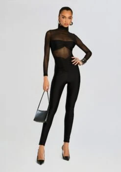 Brietta Bandeau Mesh Catsuit -Retrofete Clothing Shop Ecommerce Crop 24 09 26 BriettaBandeauMeshCatsuit Black 0014 ECOMM 09abfb3a 5c12 4d50 b614 31c7edc085c2