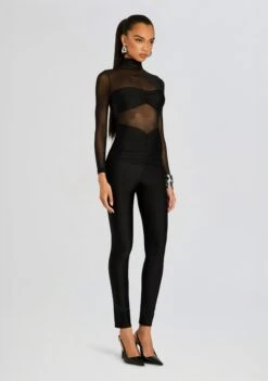 Brietta Bandeau Mesh Catsuit -Retrofete Clothing Shop Ecommerce Crop 24 09 26 BriettaBandeauMeshCatsuit Black 0035 ECOMM c8d67dc6 86f2 4677 9fe1 9c6ac3631468