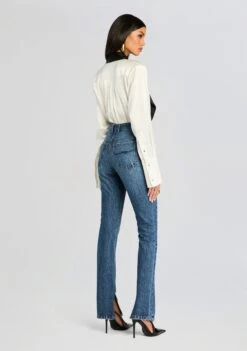 Lafayette Slim Straight Leg Jean 8 Lafayette Slim Straight Leg Jean -Retrofete Clothing Shop Ecommerce Crop 24 09 26 LafayetteSlimStraightLegJean LowTide 0069 ECOMM