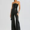 Zoe Vegan Leather Jumpsuit