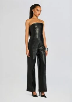 Zoe Vegan Leather Jumpsuit 7 Zoe Vegan Leather Jumpsuit -Retrofete Clothing Shop Ecommerce Crop 24 09 26 ZoeFauxLeatherJumpsuit Black 0040 ECOMM 552d27bd 990c 41f2 94c9 18d1ad00b0ce