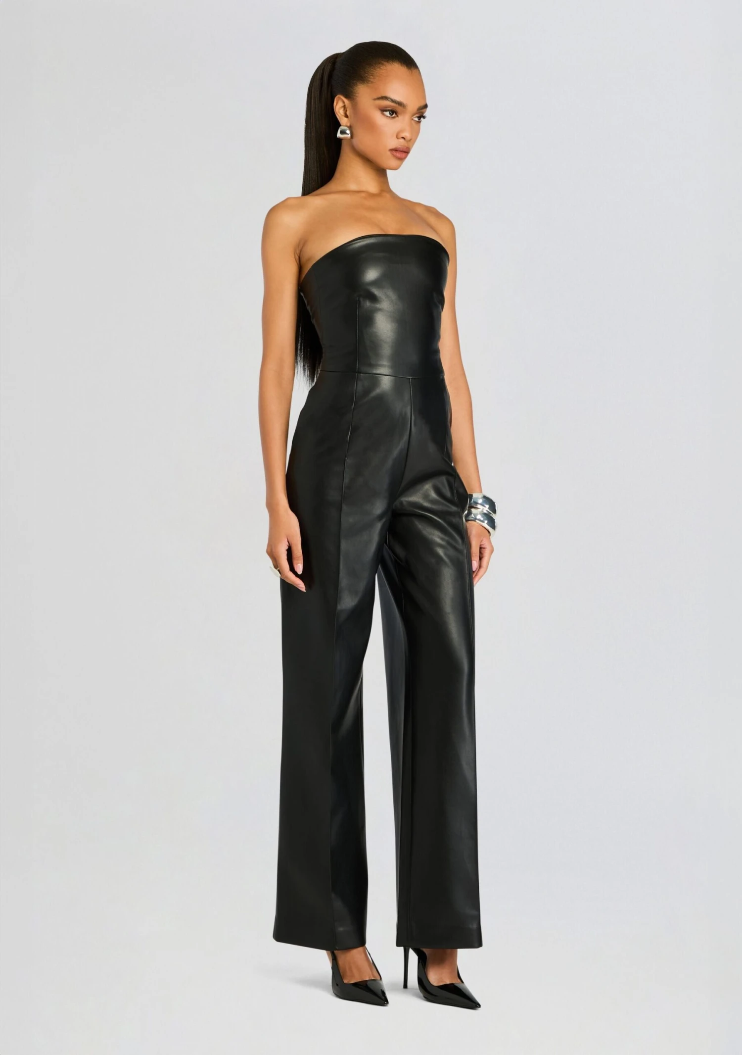 Zoe Vegan Leather Jumpsuit 3 Zoe Vegan Leather Jumpsuit - Image 3