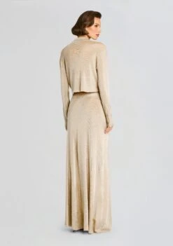 Alice Metallic Knit Maxi Skirt -Retrofete Clothing Shop Ecommerce Crop 24 10 08 JessaTop AliceMaxiSkirt Gold 0059 ECOMM