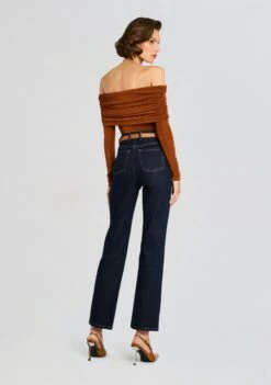 Nora Top 8 Nora Top -Retrofete Clothing Shop Ecommerce Crop 24 10 08 NoraTop Toffee 0042 ECOMM