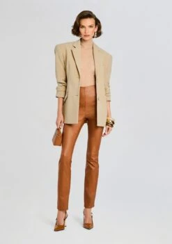 Xena Pant -Retrofete Clothing Shop Ecommerce Crop 24 10 08 XenaPant CoatedToffee 0011 ECOMM