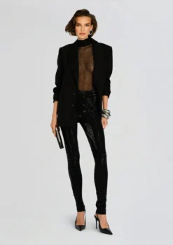 Cocoa Embellished Knit Pant -Retrofete Clothing Shop Ecommerce Crop 24 10 28 CocoaEmbellishedKnitPant Black 0065 ECOMM scaled