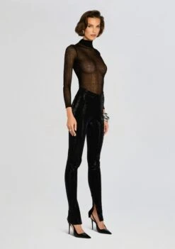 Retrofete Clothing Shop -Retrofete Clothing Shop Ecommerce Crop 24 10 28 CocoaEmbellishedKnitPant Black 0113 ECOMM