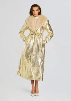 Kada Leather Jacket -Retrofete Clothing Shop Ecommerce Crop 24 10 28 KadaLeatherJacket KellenLeatherShort Gold White 0035 ECOMM