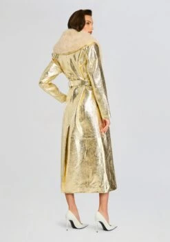 Kada Leather Jacket -Retrofete Clothing Shop Ecommerce Crop 24 10 28 KadaLeatherJacket KellenLeatherShort Gold White 0059 ECOMM