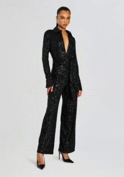 Marseille Embellished Jumpsuit 9 Marseille Embellished Jumpsuit -Retrofete Clothing Shop Ecommerce Crop 24 10 28 MARSEILLEJUMPSUIT BLACK 0044 ECOMM