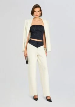 Shaina Pant -Retrofete Clothing Shop Ecommerce Crop 24 10 29 BridgetteBustierTop ShainaPant White NavyPinstripe 0011 ECOMM f6af3b1a bf49 4ab4 80a6 956e4daaa671