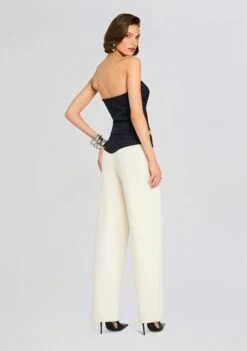 Shaina Pant -Retrofete Clothing Shop Ecommerce Crop 24 10 29 BridgetteBustierTop ShainaPant White NavyPinstripe 0063 ECOMM 2f22bebf 8a59 4ee0 a6cf 4c8fadb31af2