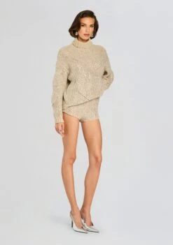 Camden Embellished Sweater 9 Camden Embellished Sweater -Retrofete Clothing Shop Ecommerce Crop 24 10 30 CamdenEmbellishedSweater LolaEmbellishedShort Latte Silver 0037 ECOMM