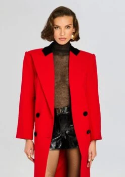 Constance Coat -Retrofete Clothing Shop Ecommerce Crop 24 10 30 ConstanceJacket Cardinal 0025 ECOMM