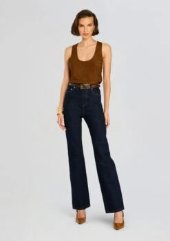 Elizabeth Suede Tank Top 9 Elizabeth Suede Tank Top -Retrofete Clothing Shop Ecommerce Crop 24 10 30 ElizabethSuedeTankTop Toffee 0024 ECOMM