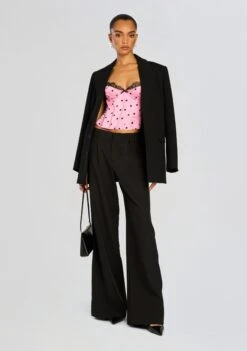 Marianne Corset Top -Retrofete Clothing Shop Ecommerce Crop 24 10 30 MarianneTop PinkPolkaDot 0007 ECOMM