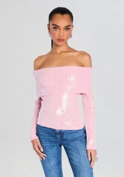 Jourdana Sequin Knit Top