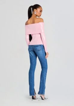 Jourdana Sequin Knit Top -Retrofete Clothing Shop Ecommerce Crop 24 11 14 JourdanaTop EarlRose 0052 ECOMM