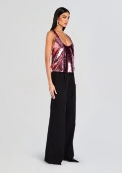 Mandy Sequin Top -Retrofete Clothing Shop Ecommerce Crop 24 11 14 MandySequinTop EarlRose 0074 ECOMM