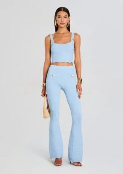 Joliet Knit Pant -Retrofete Clothing Shop Ecommerce Crop 24 12 16 AloeKnitTop JolietKnitPant MetallicPowderBlue 0002 ECOMM