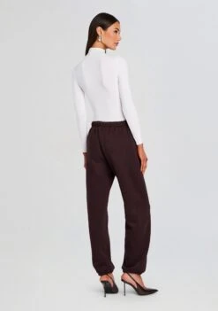 Hallie Sweatpant -Retrofete Clothing Shop Ecommerce Crop 24 12 16 HallieSweatpant AshBrown White 0057 ECOMM