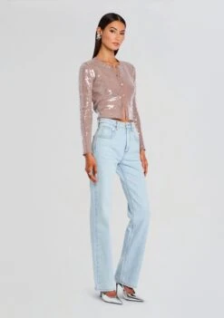 Annamarie Sequin Knit Cardigan -Retrofete Clothing Shop Ecommerce Crop 24 12 16 RubyJean Oasis 0039 ECOMM 1b97e569 f326 4c6b a19d 5ad5d372a2b5