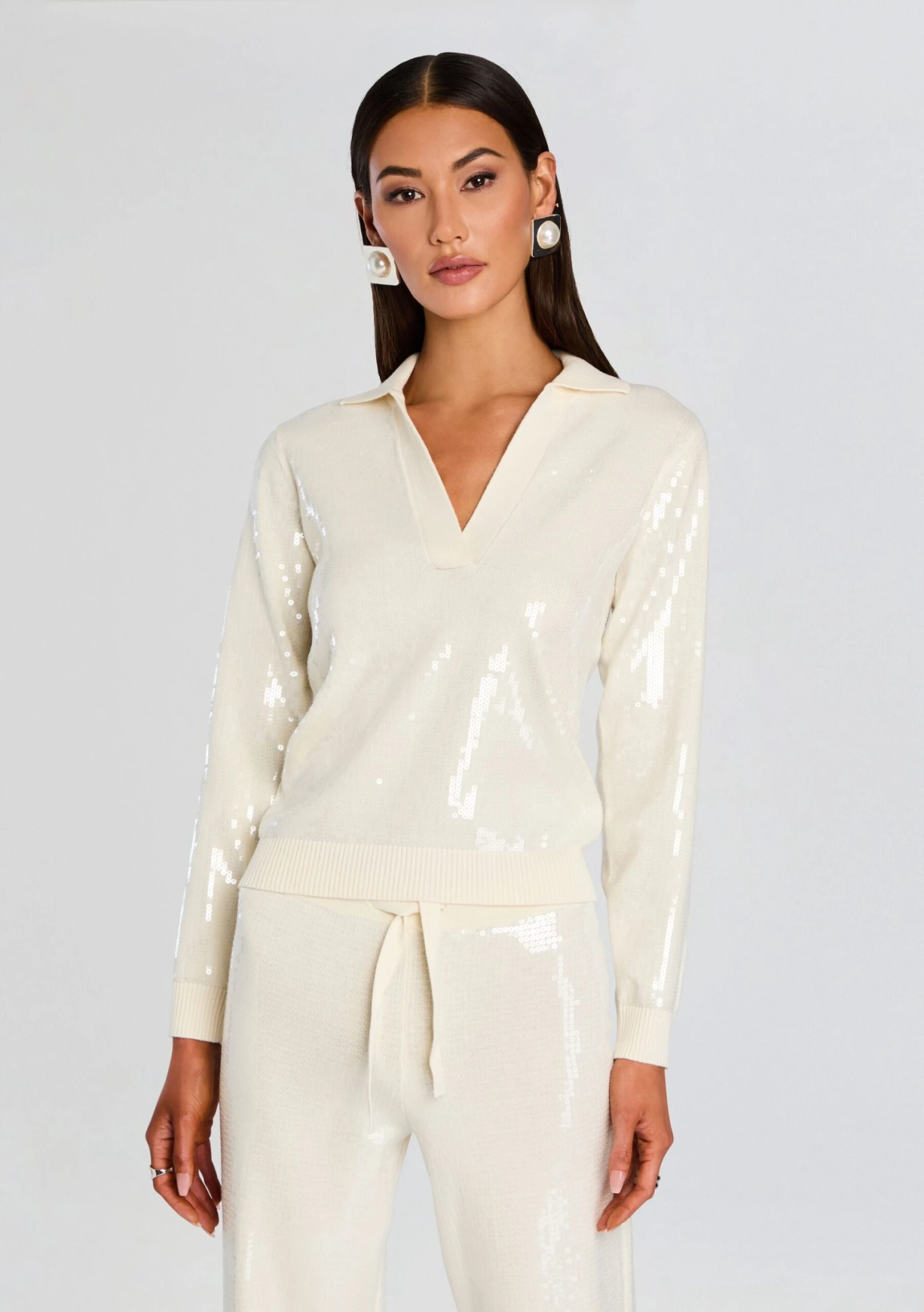 Shaelynn Sequin Knit Shirt 1 Shaelynn Sequin Knit Shirt