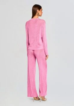 Sheldon Metallic Knit Pant -Retrofete Clothing Shop Ecommerce Crop 25 01 15 HanaMetallicKnitTop SheldonMetallicKnitPants PinkBubblegum 1841 ECOMM c67fca64 bd15 45af 8630 07f77500b5c7