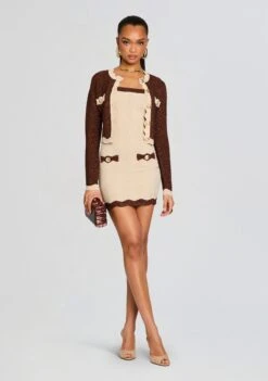 Dallys Knit Jacket -Retrofete Clothing Shop Ecommerce Crop 25 01 15 MavisKnitDress MtlcChestnutBone 0605 ECOMM ab99ea75 f492 4b47 86aa cd7f8a63c9b3