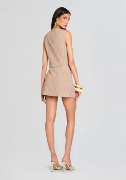 Angelina Vest Top -Retrofete Clothing Shop Ecommerce Crop 25 01 16 AngelinaVestTop NellyMiniSkirt Oak Eggshell 0054 ECOMM scaled