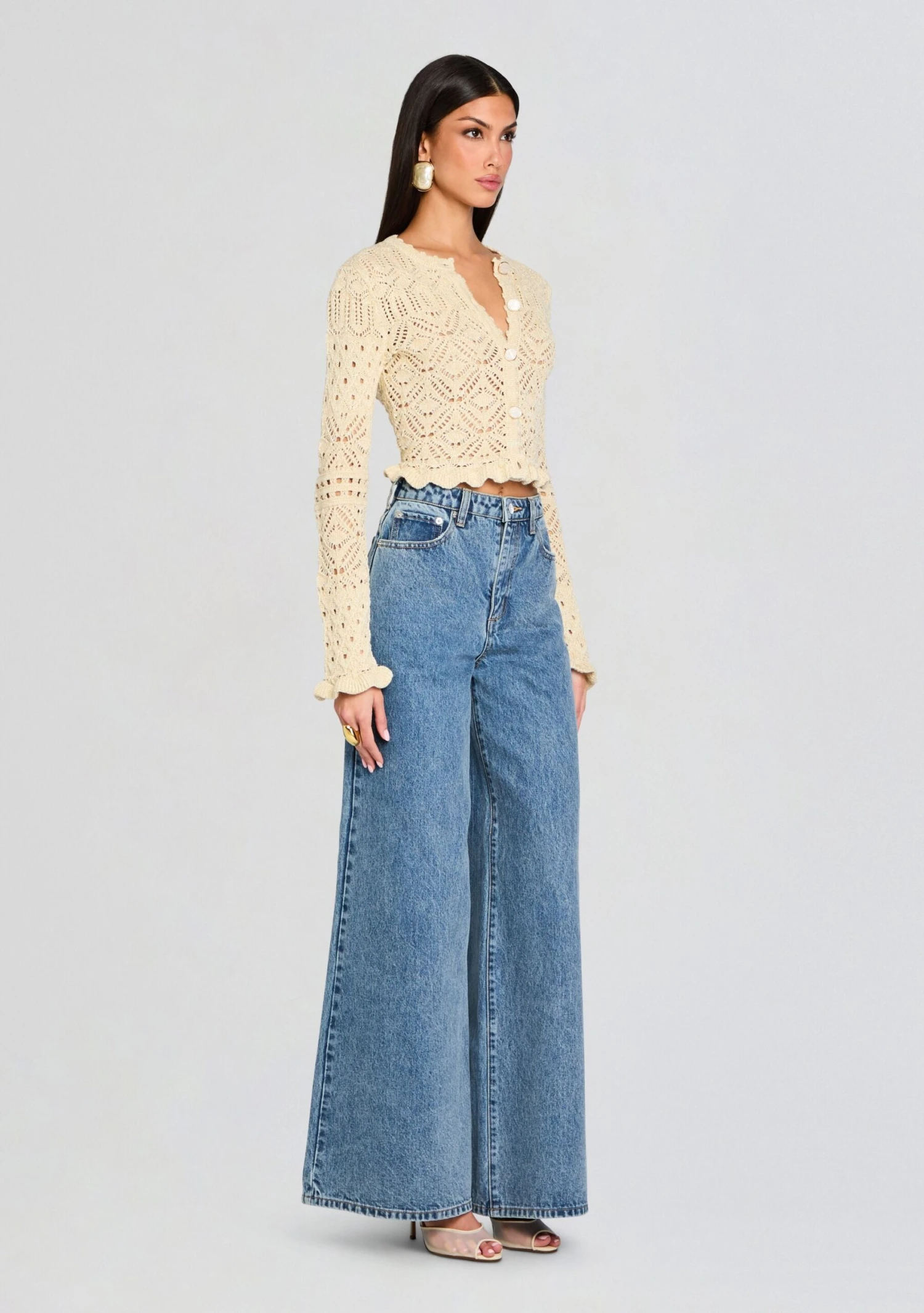Lena Ultra Wide Leg Jean 3 Lena Ultra Wide Leg Jean - Image 3